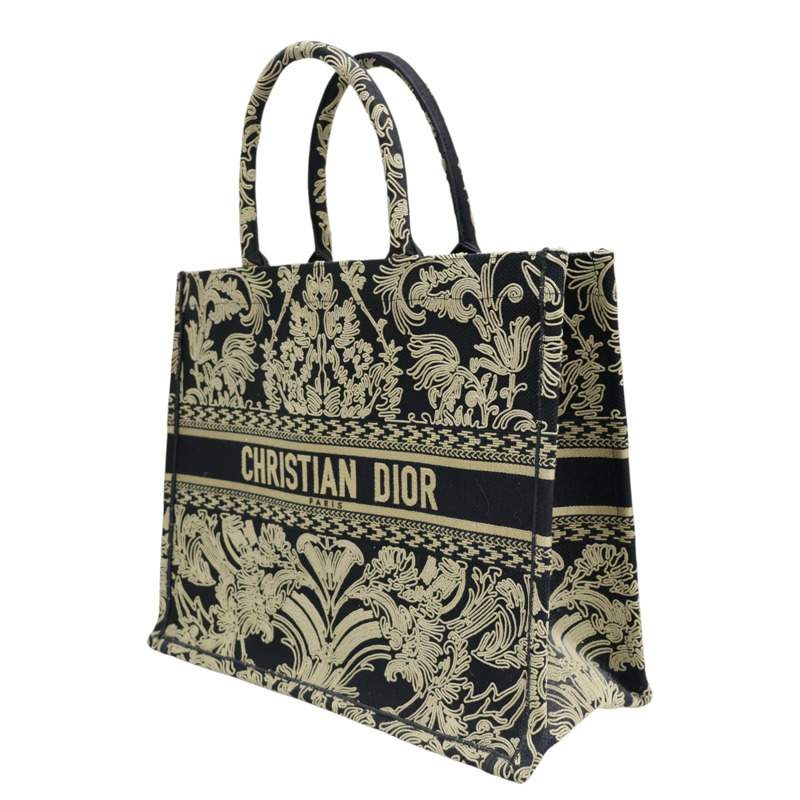 黑色 緹花帆布 Book Tote 肩背包 M1286ZEQJ_M911【Dior 迪奧】 M1286ZEQJ_M911-2