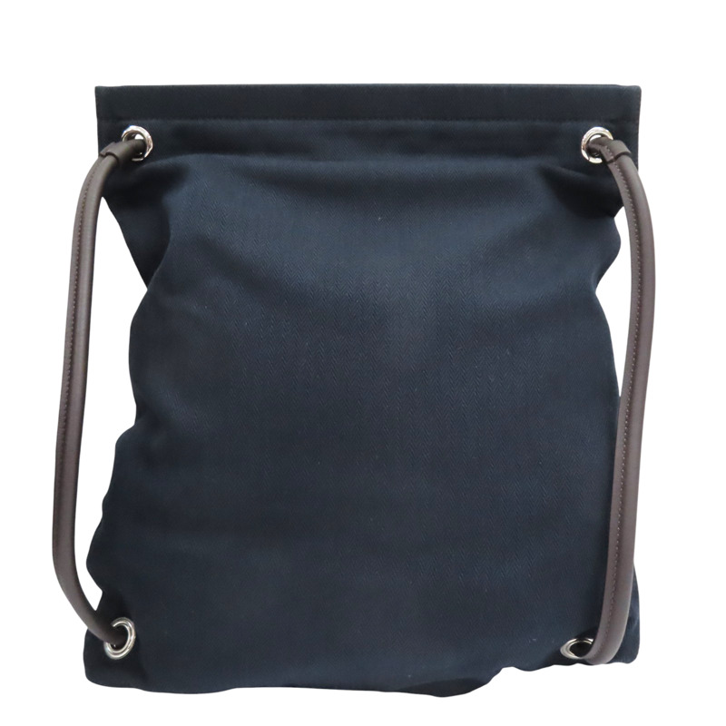 藍色 帆布 Aline Groom 肩背包 Z刻【HERMES 愛馬仕】-1