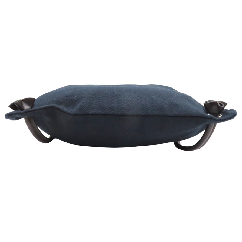 藍色 帆布 Aline Groom 肩背包 Z刻【HERMES 愛馬仕】-3