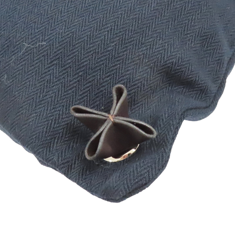 藍色 帆布 Aline Groom 肩背包 Z刻【HERMES 愛馬仕】-9