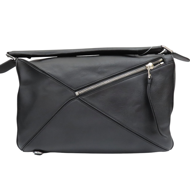 黑色 牛皮 Puzzle Pancy 肩背包【LOEWE 羅威】-1