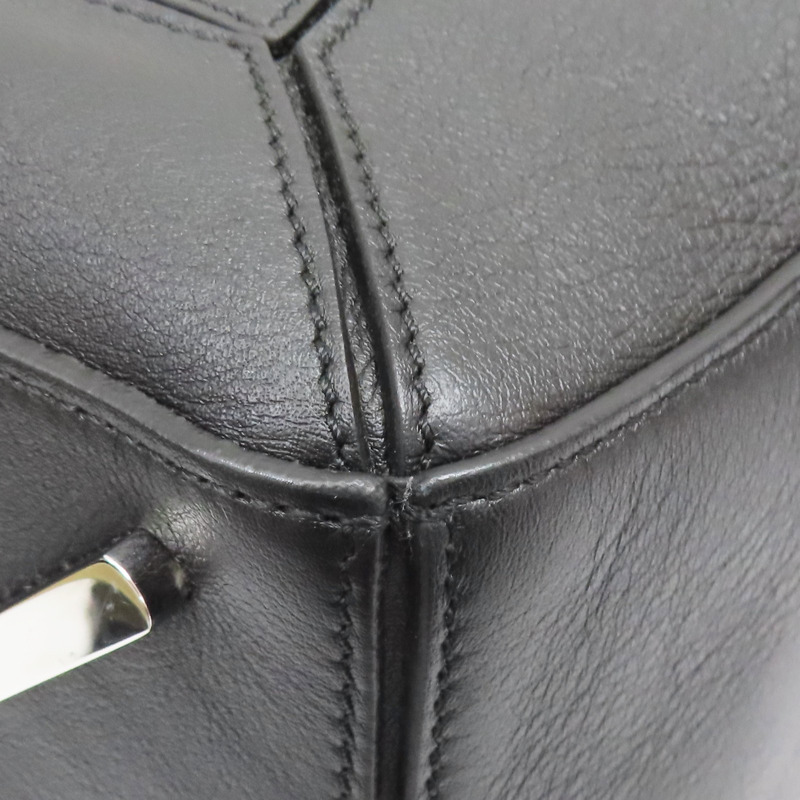 黑色 牛皮 Puzzle Pancy 肩背包【LOEWE 羅威】-10