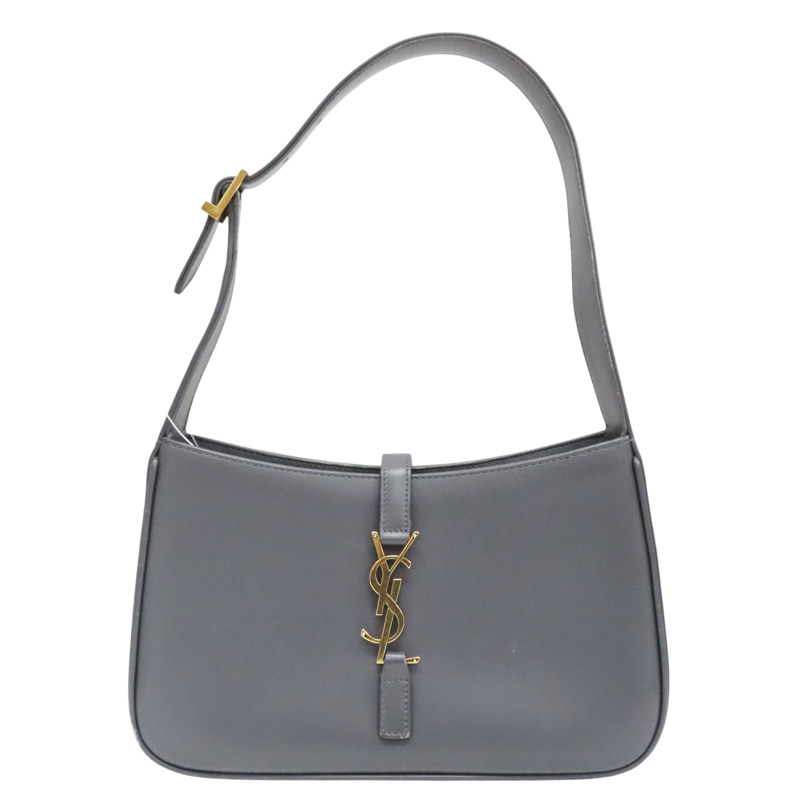 灰色 牛皮 Le 5 a 7 Hobo 肩背包【SAINT LAURENT 聖羅蘭】 657228-0