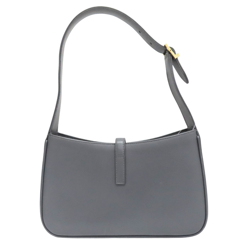 灰色 牛皮 Le 5 a 7 Hobo 肩背包【SAINT LAURENT 聖羅蘭】 657228-1