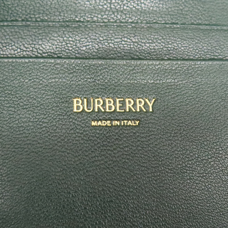 綠色 格紋帆布 三折短夾【BURBERRY 巴寶莉】-7
