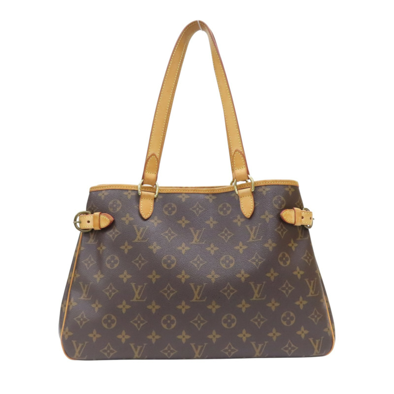 棕色 原花帆布 Batignolles Horizontal 肩背包【LOUIS VUITTON LV 路易威登】 M51154-0