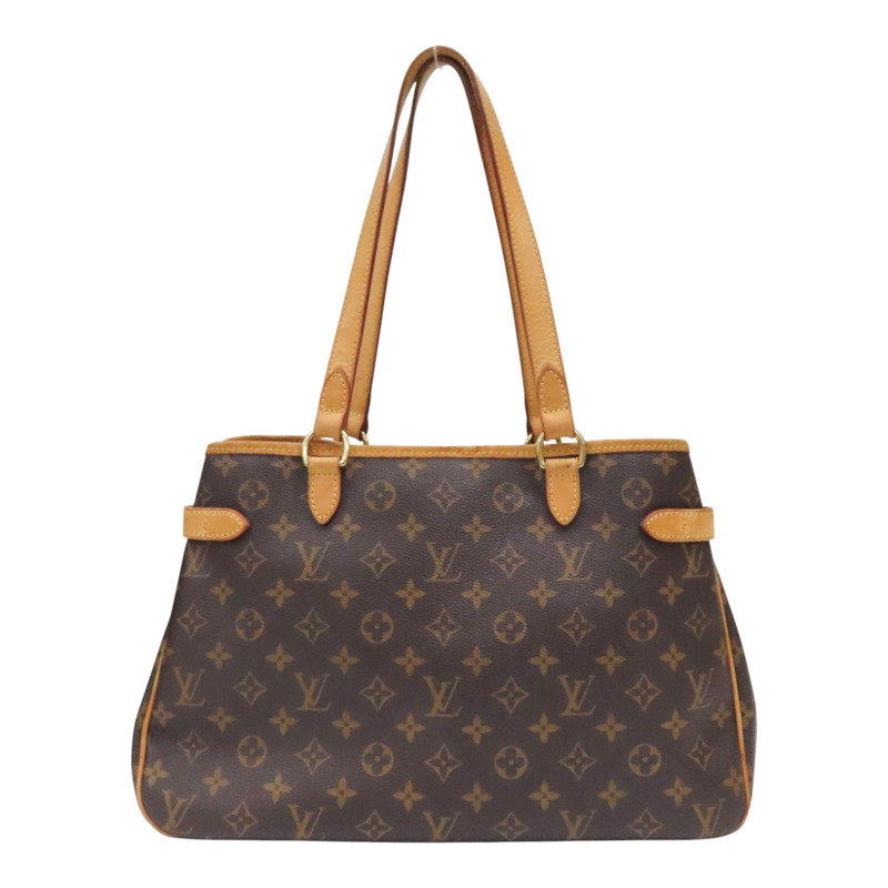 棕色 原花帆布 Batignolles Horizontal 肩背包【LOUIS VUITTON LV 路易威登】 M51154-1