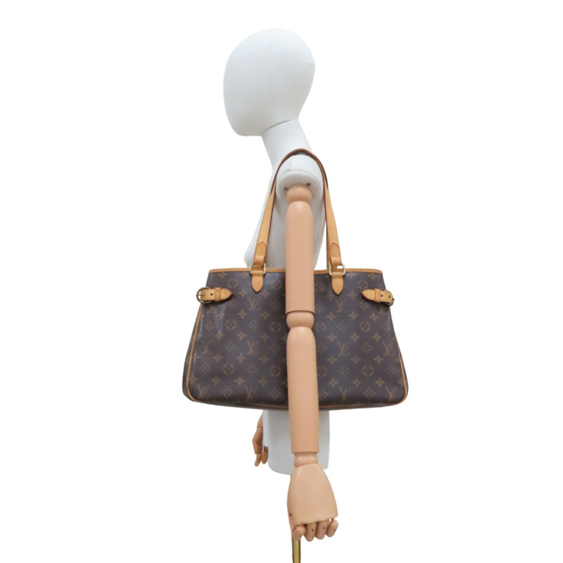 棕色 原花帆布 Batignolles Horizontal 肩背包【LOUIS VUITTON LV 路易威登】 M51154-10