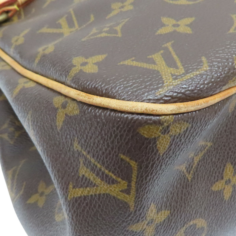 棕色 原花帆布 Batignolles Horizontal 肩背包【LOUIS VUITTON LV 路易威登】 M51154-12