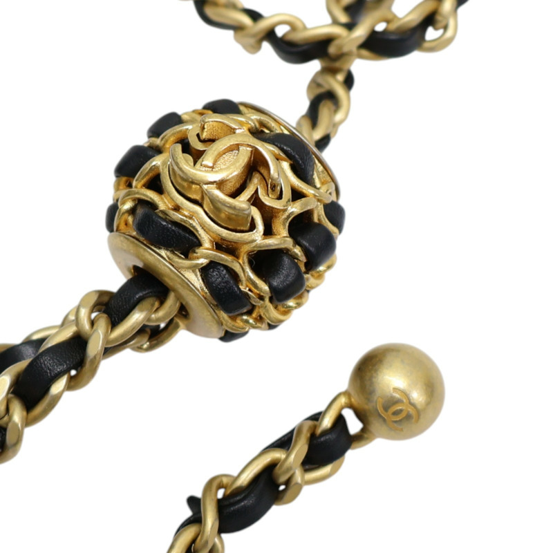 黑色羊皮 金球 水桶 鍊帶 肩背包 AS1894【CHANEL 香奈兒】 AS1894-12