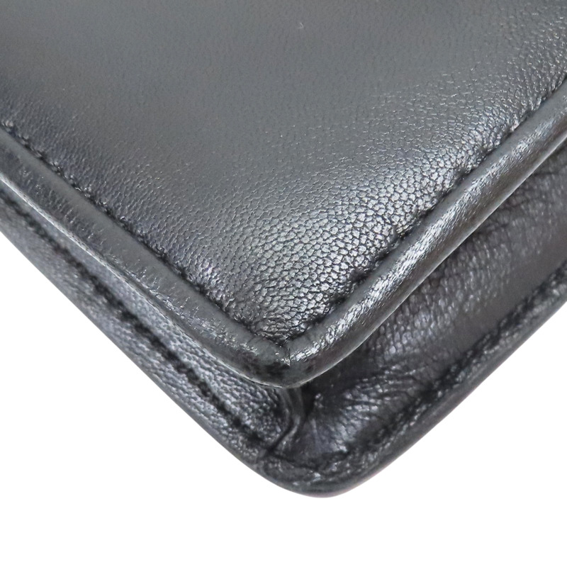 黑色 牛皮 毛毛 肩背包【CELINE 賽琳】-11