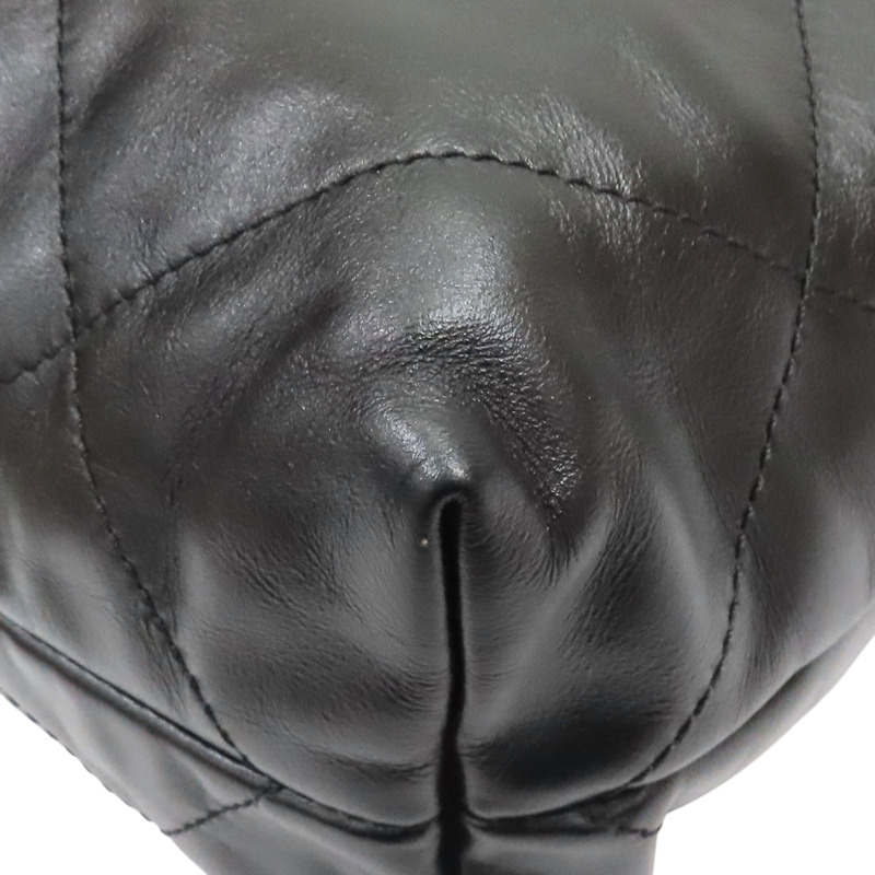 黑色 牛皮 22 肩背包 銀釦【CHANEL 香奈兒】 AS3260-12