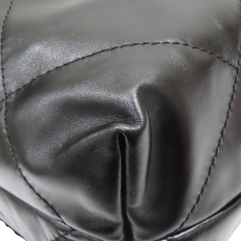 黑色 牛皮 22 肩背包 銀釦【CHANEL 香奈兒】 AS3260-14
