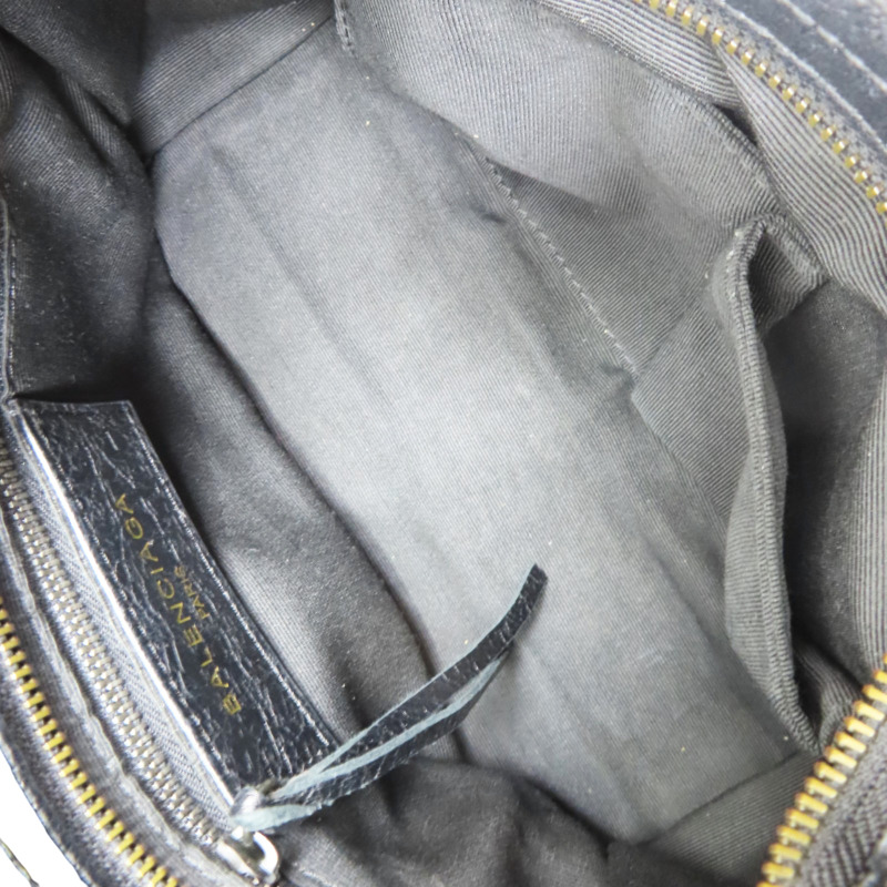 黑色 山羊皮 Edge Mini City 肩背包【BALENCIAGA 巴黎世家】 390160-5