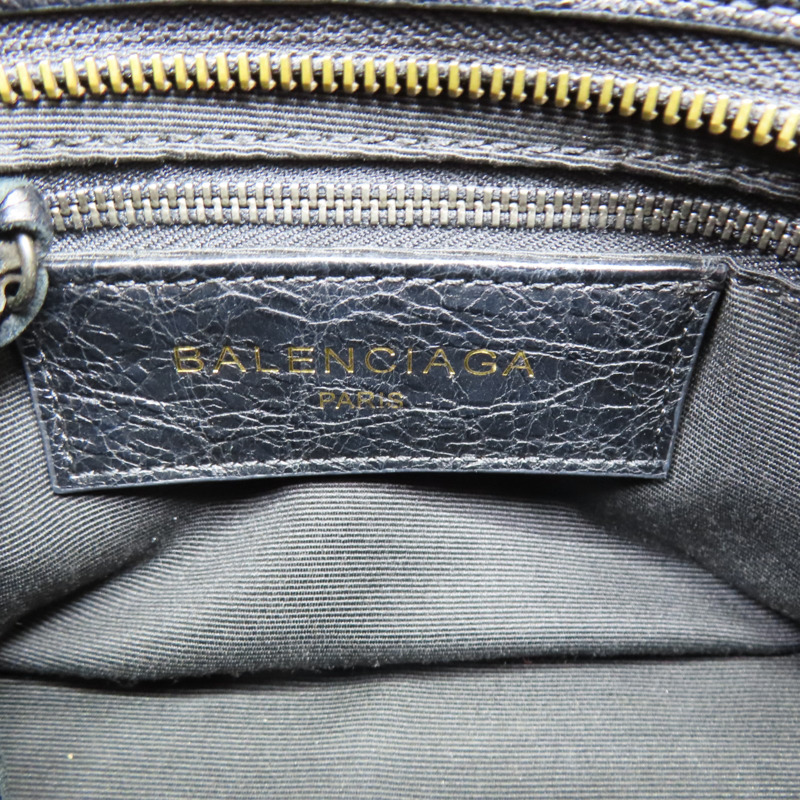 黑色 山羊皮 Edge Mini City 肩背包【BALENCIAGA 巴黎世家】 390160-6