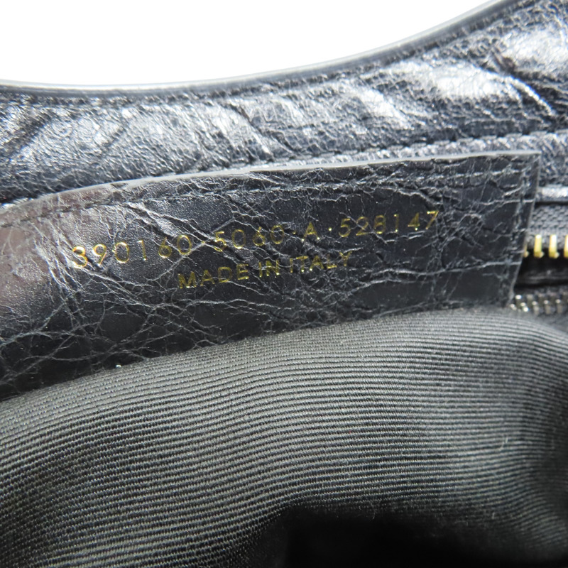 黑色 山羊皮 Edge Mini City 肩背包【BALENCIAGA 巴黎世家】 390160-7