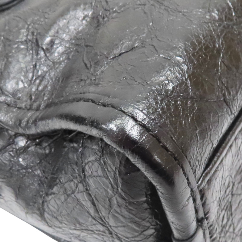 黑色 山羊皮 Edge Mini City 肩背包【BALENCIAGA 巴黎世家】 390160-11