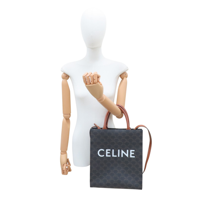 棕色 PVC帆布 兩用包【CELINE 賽琳】-7