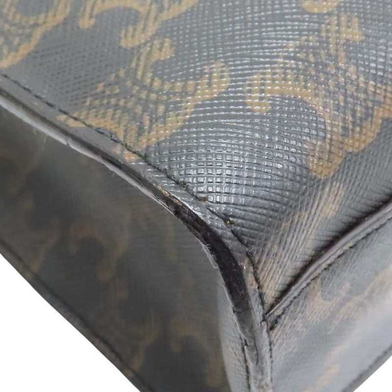 棕色 PVC帆布 兩用包【CELINE 賽琳】-10