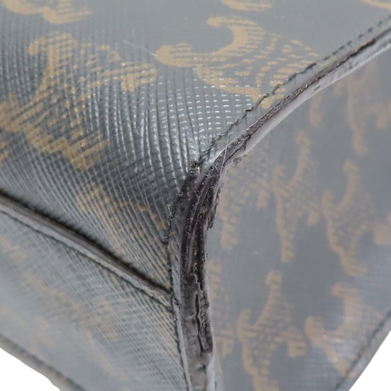 棕色 PVC帆布 兩用包【CELINE 賽琳】-11