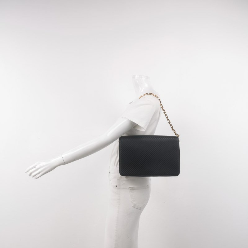 Saint Laurent Babylone牛皮純色絎縫單肩包-1