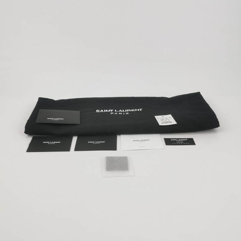 Saint Laurent Babylone牛皮純色絎縫單肩包-8