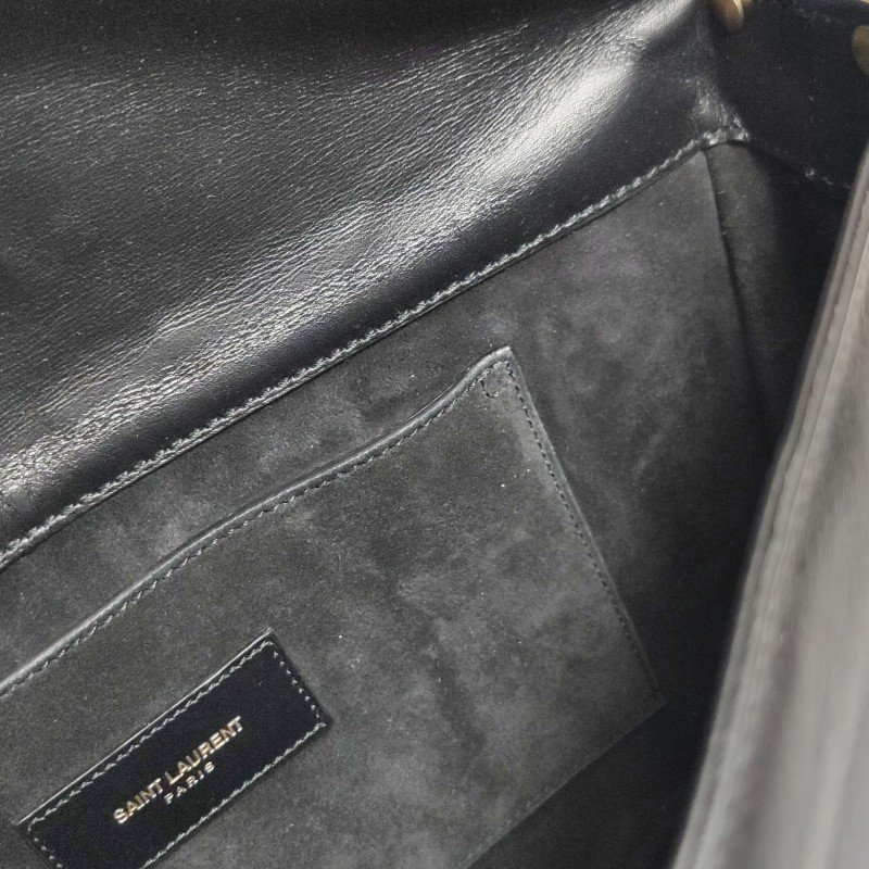 Saint Laurent Babylone牛皮純色絎縫單肩包-10