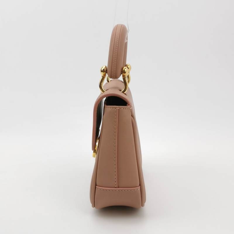 Burberry DK88牛皮純色鎖扣斜挎包單肩包-2