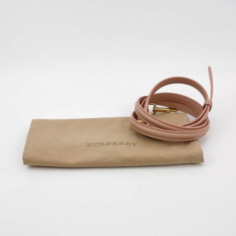 Burberry DK88牛皮純色鎖扣斜挎包單肩包-8