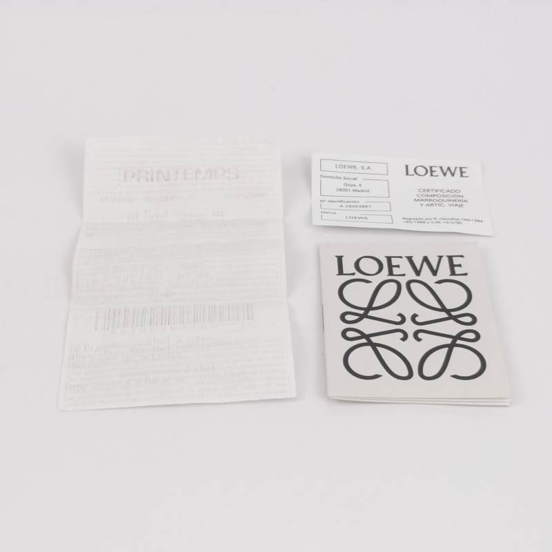 Loewe Gate牛皮純色Logo微標斜挎包-8