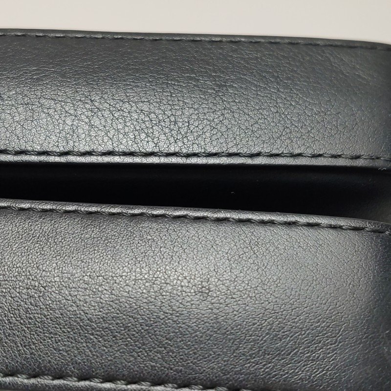 Fendi Double Micro Baguette牛皮純色雙F扣斜挎包-14