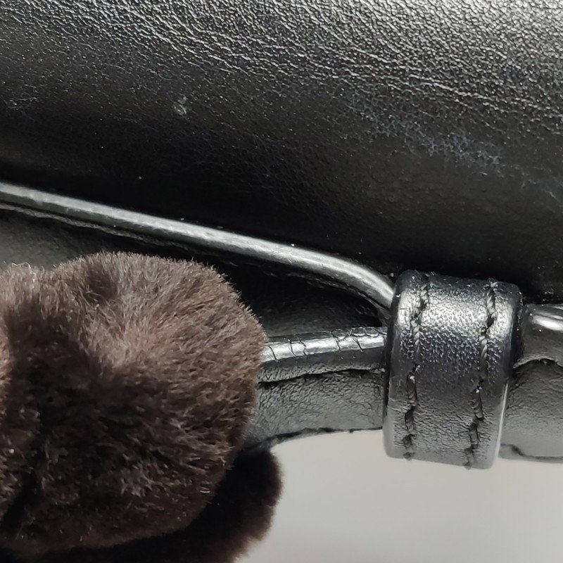 Fendi Double Micro Baguette牛皮純色雙F扣斜挎包-25