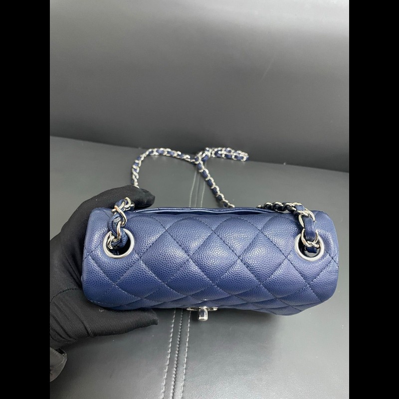 Chanel mini cf square
深藍色荔枝牛皮方胖子-6