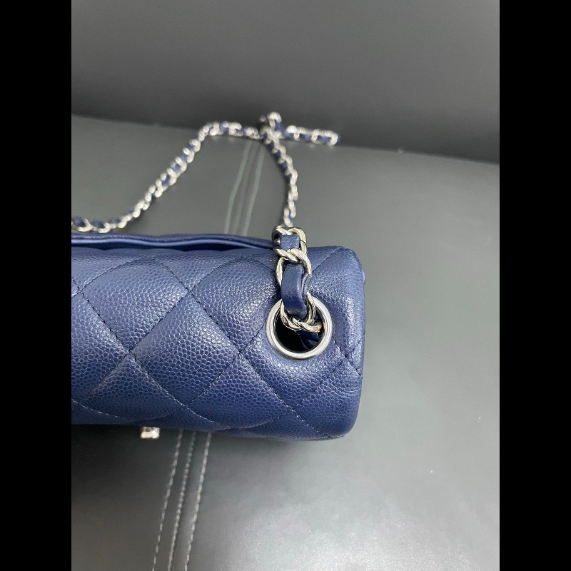 Chanel mini cf square
深藍色荔枝牛皮方胖子-9