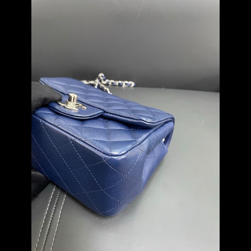 Chanel mini cf square
深藍色荔枝牛皮方胖子-13