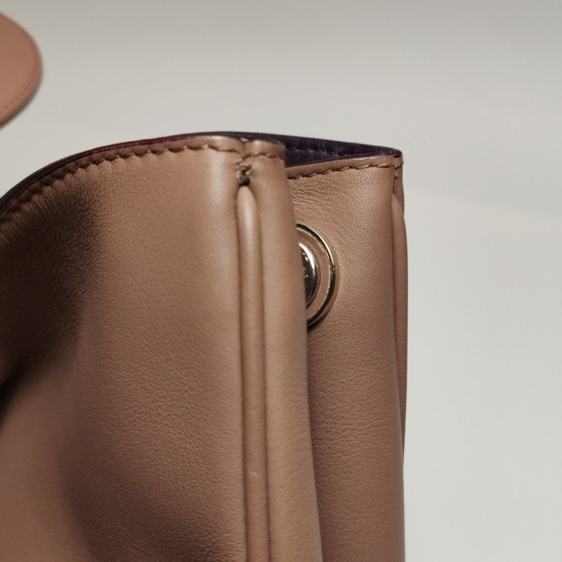 Dior Diorissimo大號牛皮純色Dior字母吊飾子母包單肩包-20