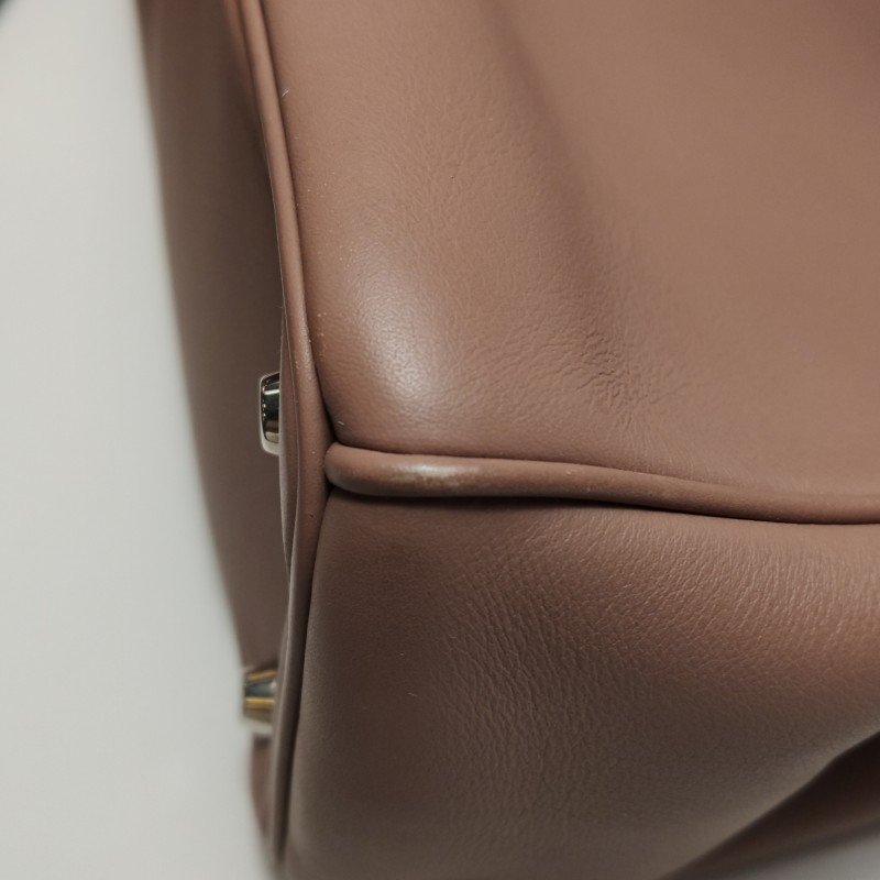 Dior Diorissimo大號牛皮純色Dior字母吊飾子母包單肩包-21