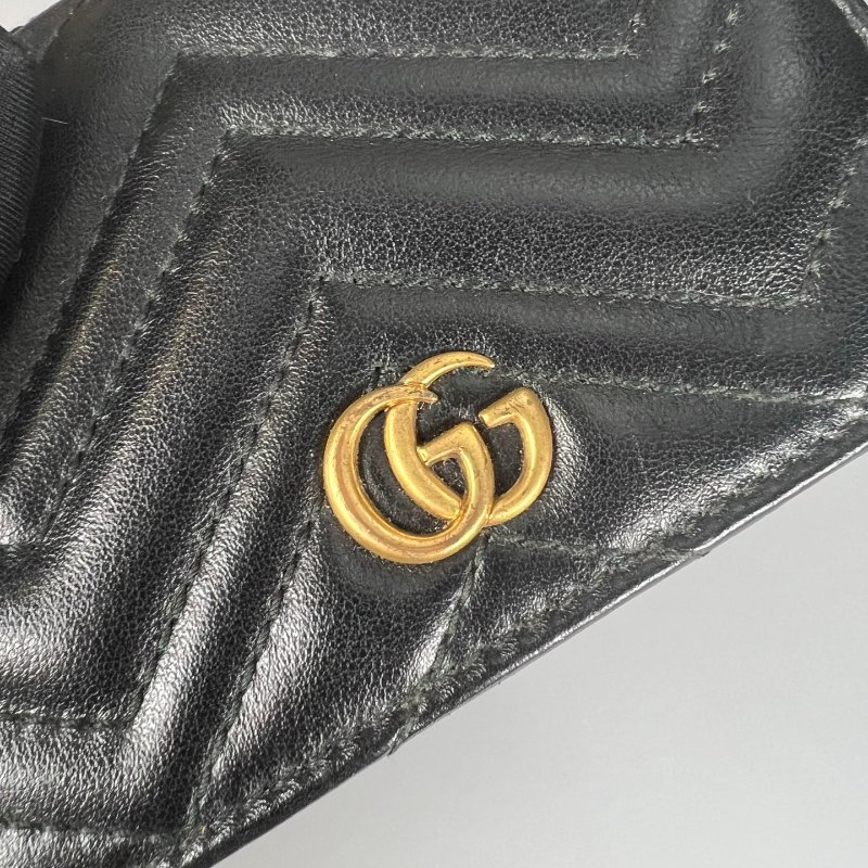 GUCCI 466492 黑MARMONT短夾-6