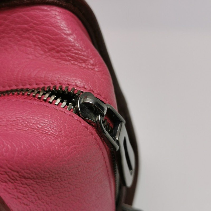 Loewe Amazona羊皮拼色logo標誌加固邊角手提包-10