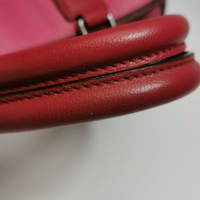 Loewe Amazona羊皮拼色logo標誌加固邊角手提包-16