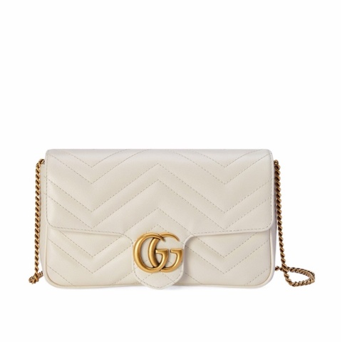 Gucci 女士 GG Marmont小號肩背包均碼碼小號、21cm*5cm*12cm