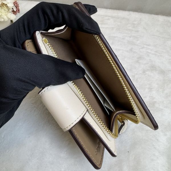 COACH 立體馬車緹花米白中夾-11