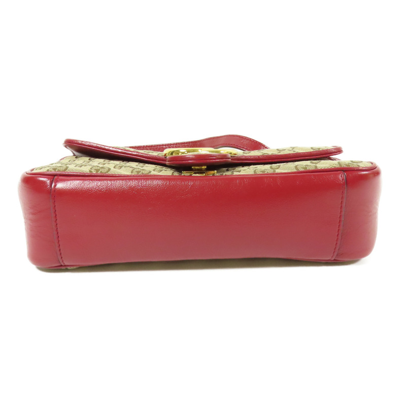 GUCCI 帆布GG Marmont Bag金扣鏈帶肩背袋-3