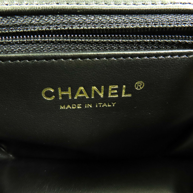 CHANEL 羊皮皮革Matelasse Bag金扣手挽肩背兩用袋-5