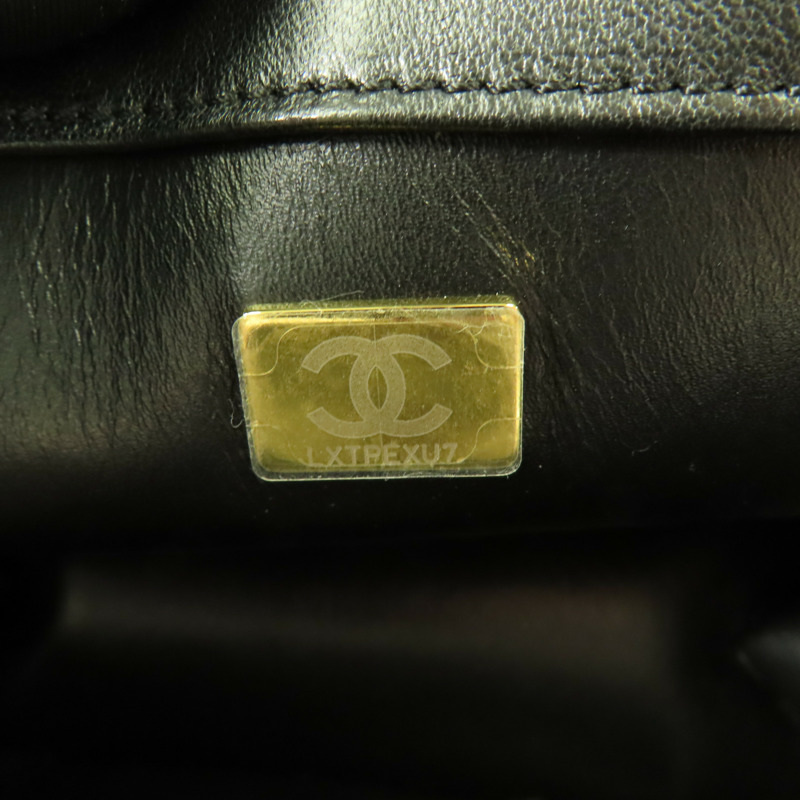 CHANEL 羊皮皮革Matelasse Bag金扣手挽肩背兩用袋-6