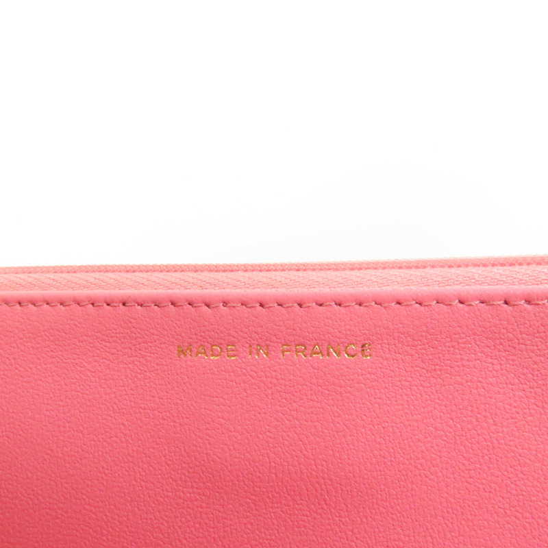 CHANEL 羊皮皮革WOC Wallet On Chain金扣鏈帶肩背袋-9