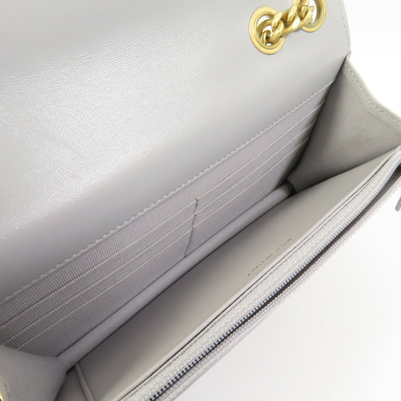 CHANEL 羊皮皮革Wallet On Chain金扣鏈帶肩背袋-4