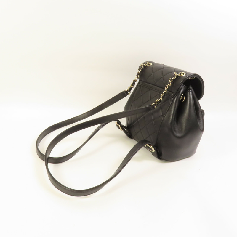 CHANEL 牛皮皮革Duma Backpack金扣背包-4