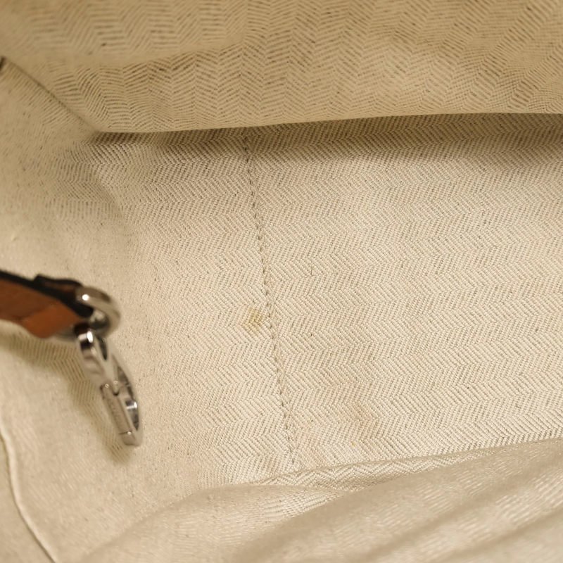 Loewe Hammock吊床包小號牛皮拼色弧形結構單肩包-9