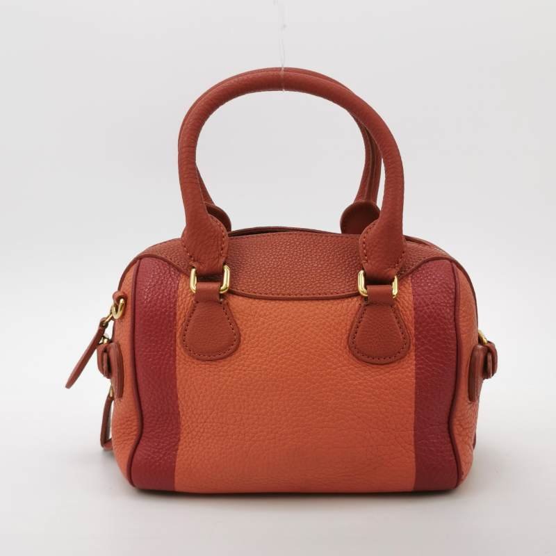 Burberry Alchester牛皮拼色字母Logo雙向拉鏈斜挎包單肩包-4